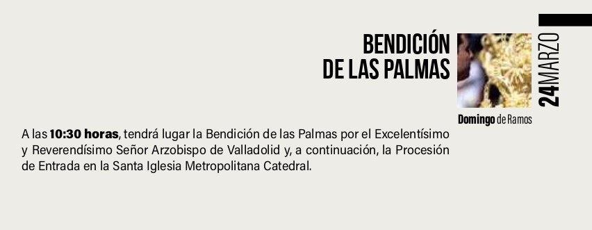 Bendición Palmas Valladolid 2024