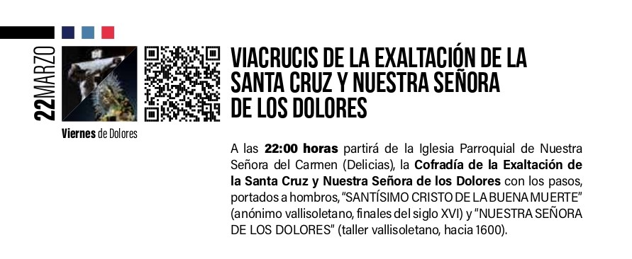 Programa Viernes de Dolores Valladolid 2024
